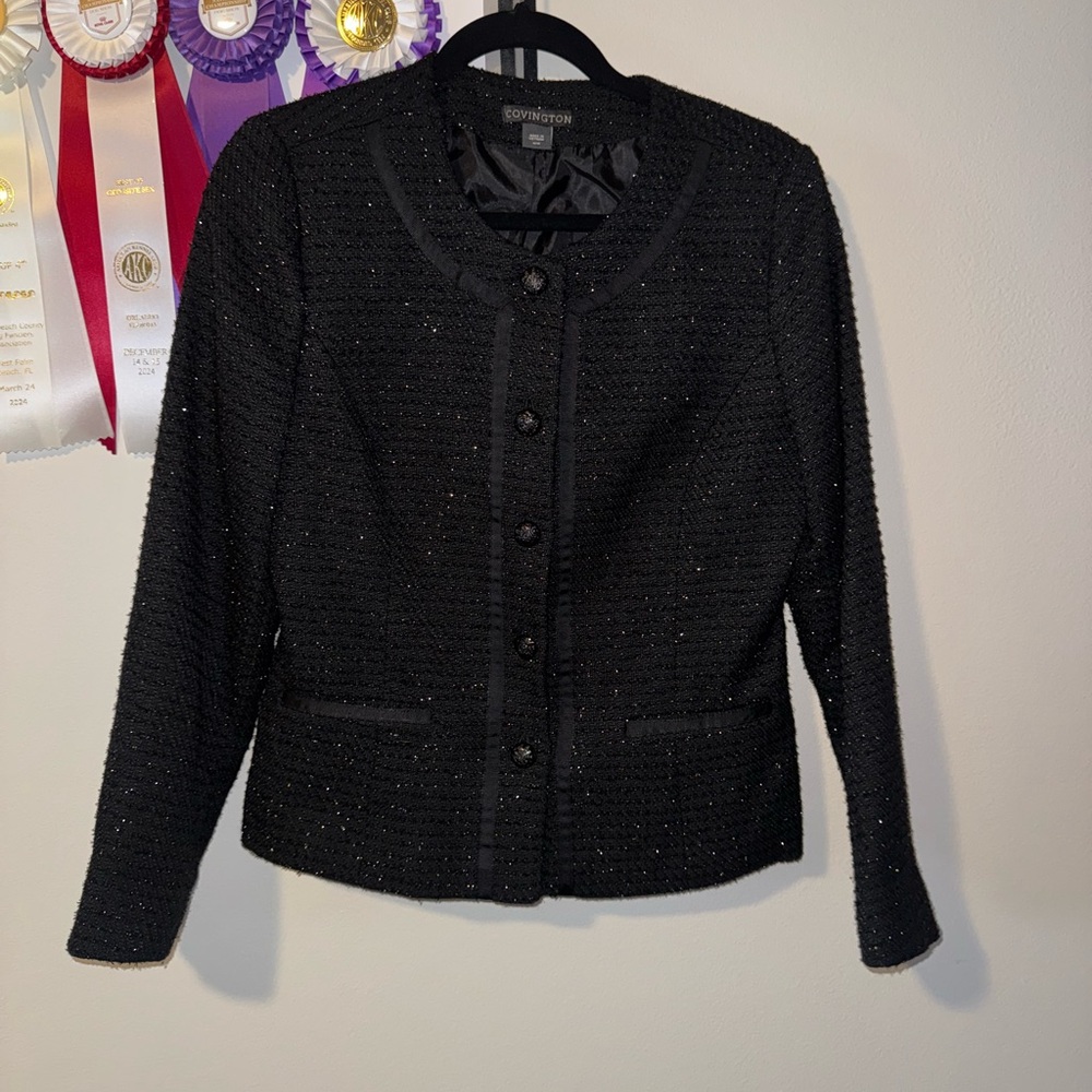 Covington Black Blazer Structured Professional Ja… - image 1